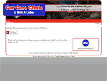 Tablet Screenshot of carcareclinic.biz